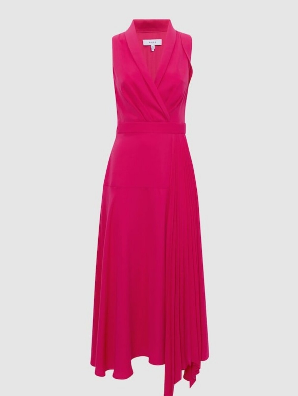 NWT REISS | $385 Claire Pleated Midi Dress - Picture 5 of 5